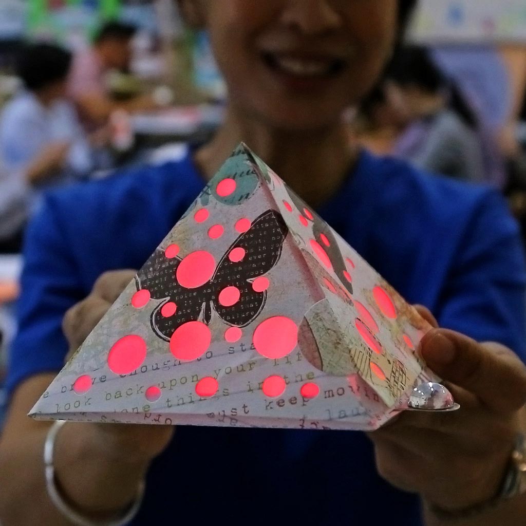 Let there be Light! Teacher with Pyramid Light